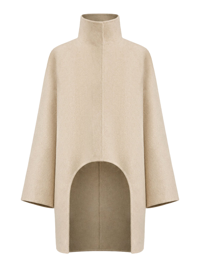 CAPPOTTO ASIMMETRO IN CASHMERE
