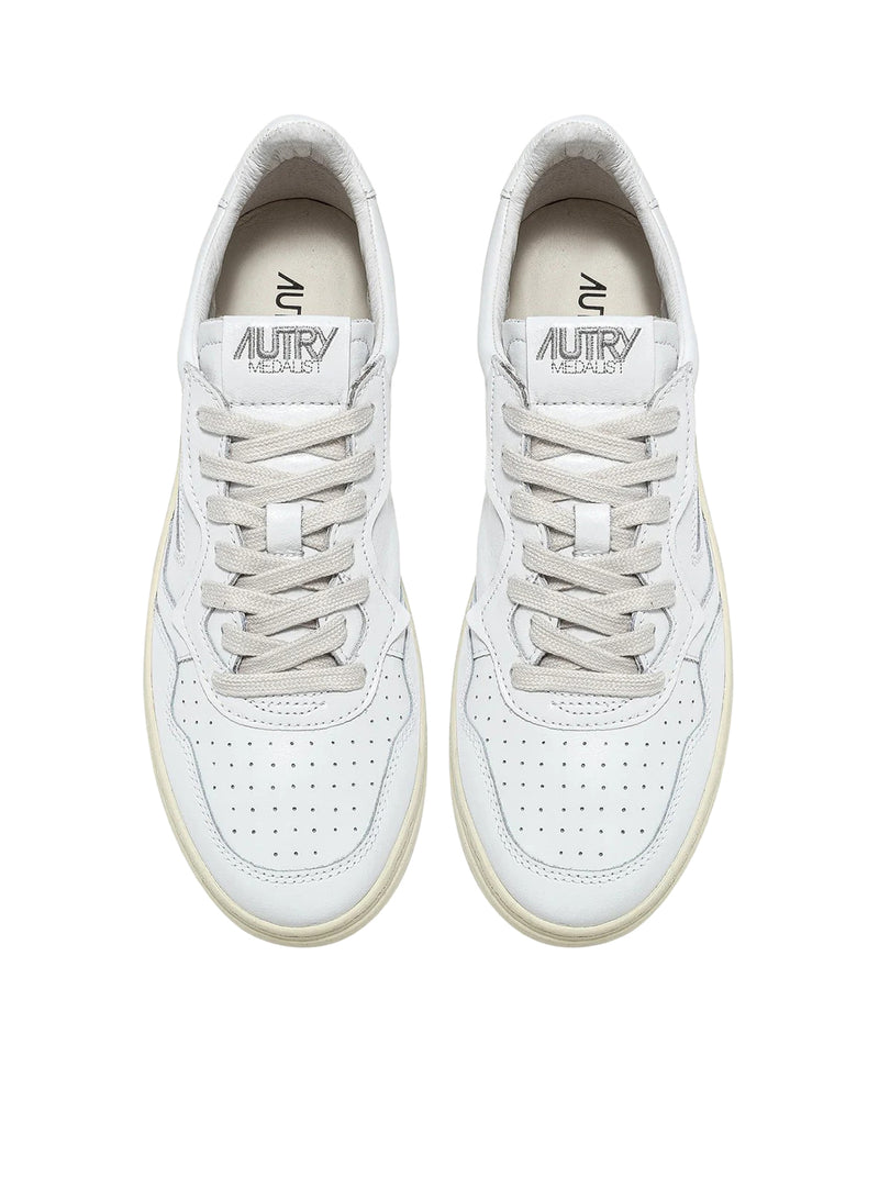 SNEAKERS MEDALIST LOW IN PELLE BIANCA
