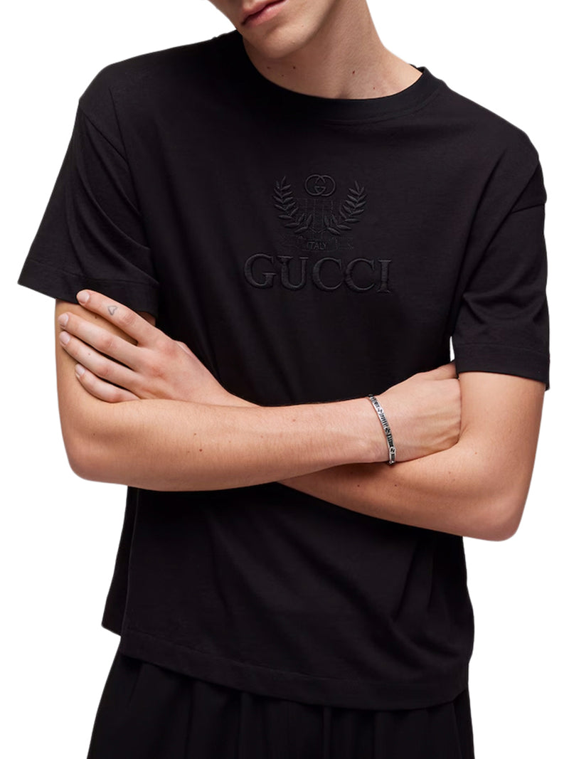 T-SHIRT IN JERSEY DI COTONE CON RICAMO