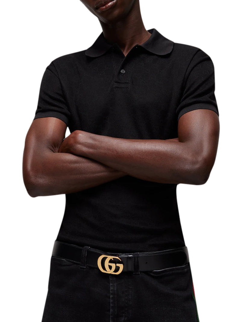 POLO IN JERSEY TECNICO GG JACQUARD