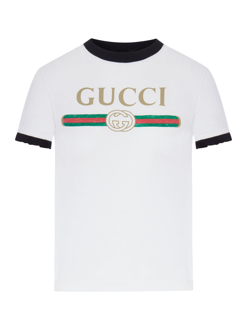 T-SHIRT IN JERSEY DI COTONE STAMPATO