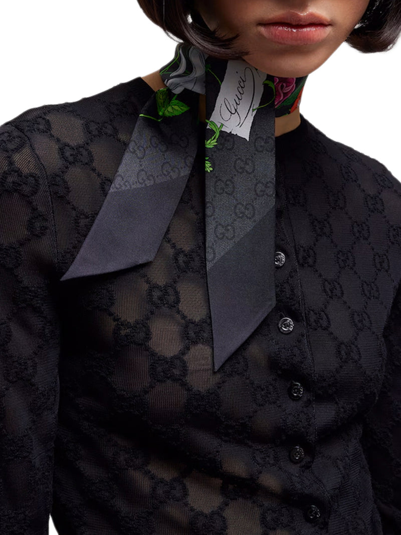 FOULARD IN SETA STAMPATA