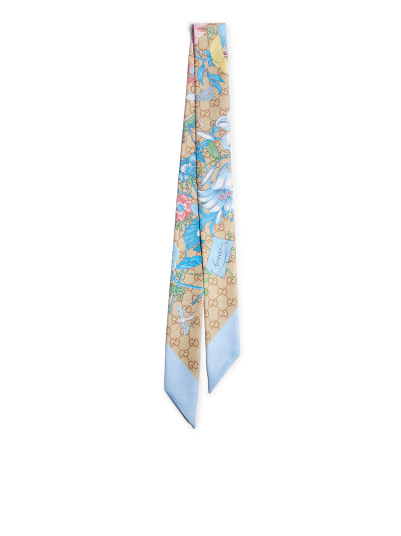 FOULARD FLORA IN SETA STAMPATA