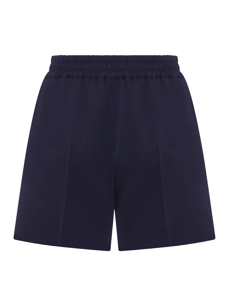 SHORTS CON VITA ELASTICIZZATA E LOGO