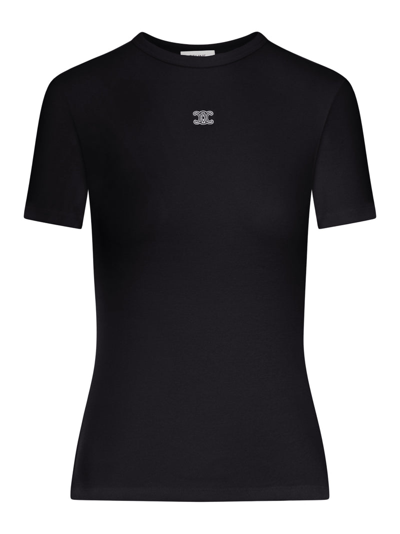 T-SHIRT SLIM FIT IN COTONE CON LOGO