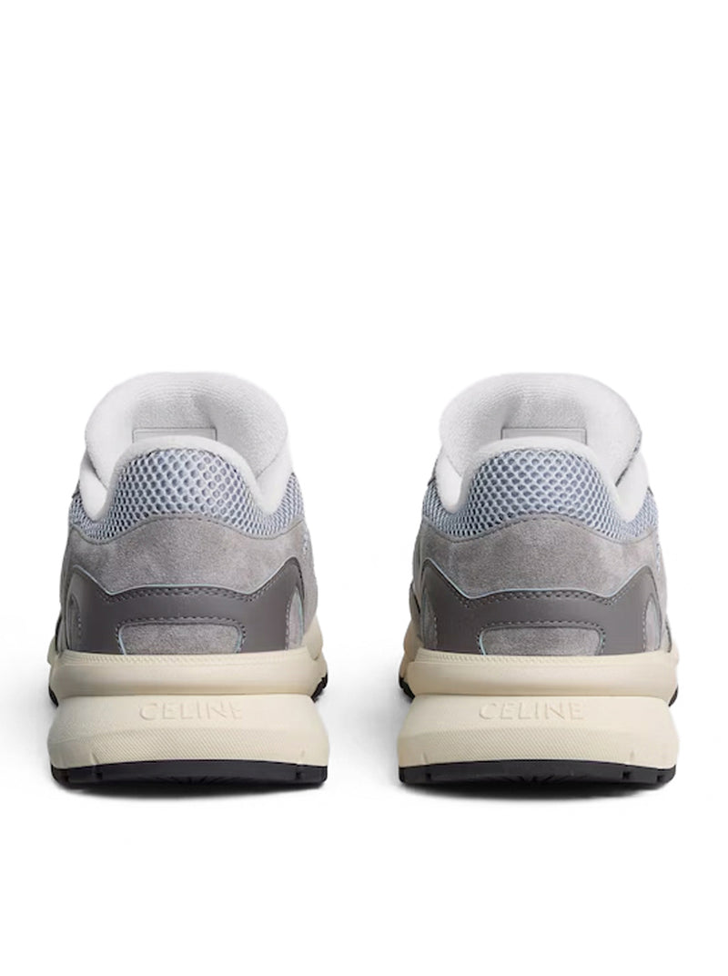 SNEAKER RUNNER IN PELLE DI VITELLO, PELLE DI VITELLO SCAMOSCIATA E RETE