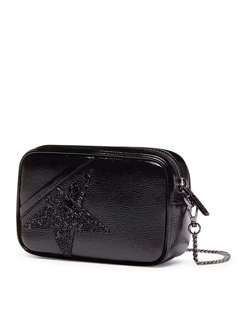 MINI STAR BAG IN PELLE NERA E STELLA CON CRISTALLI SWAROVSKI