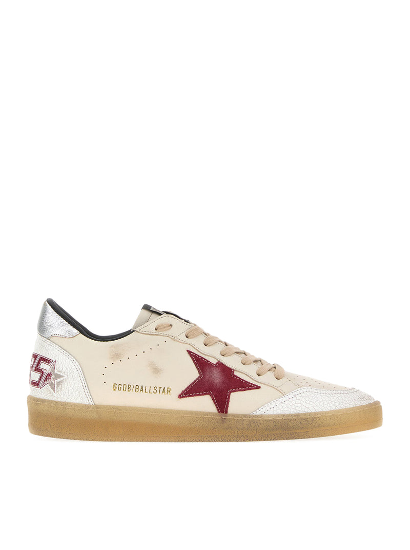 SNEAKERS BALL-STAR IN PELLE CON INSERTI CRAQUELÉ