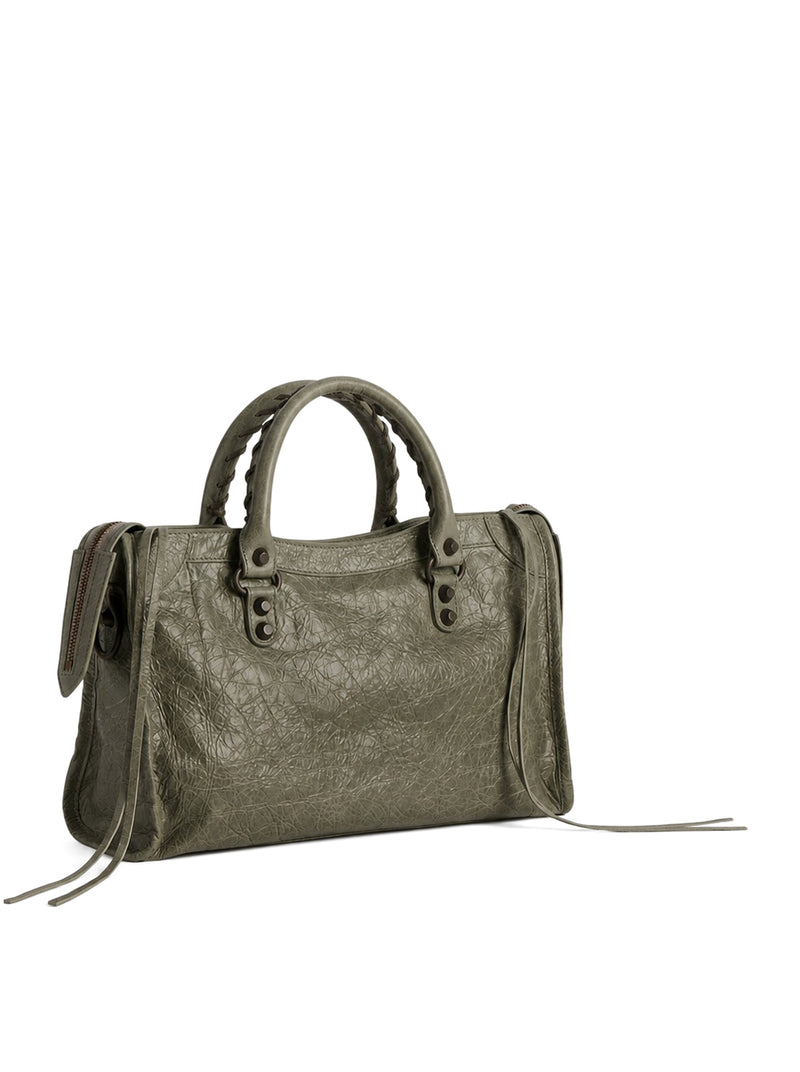 BORSA LE CITY PICCOLA IN PELLE DI AGNELLO ARENA CON FINITURE OTTONE