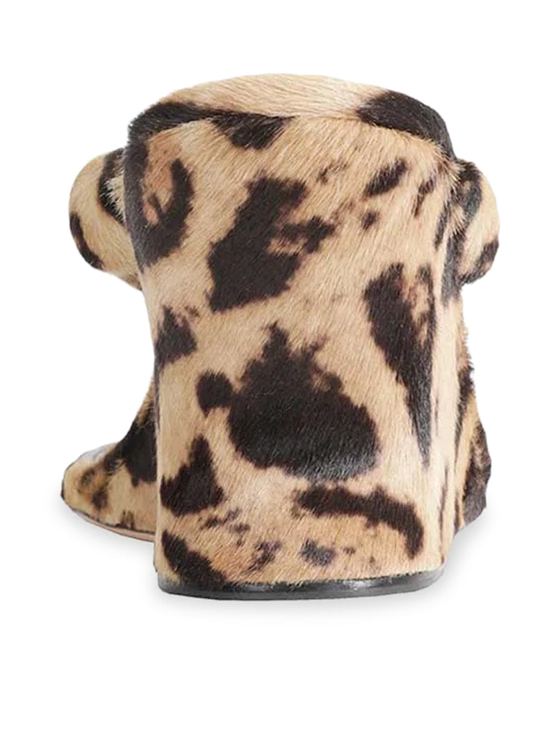 SANDALO INFRADITO GAETA CON ZEPPA REALIZZATO IN CAVALLINO CON STAMPA OCELOT