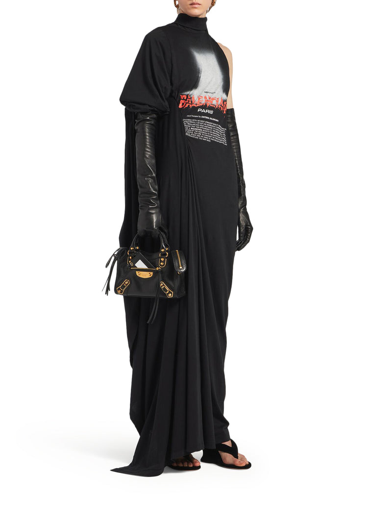 ABITO DRAPPEGGIATO THE DOOR LUNGO DA DONNA IN NERO
