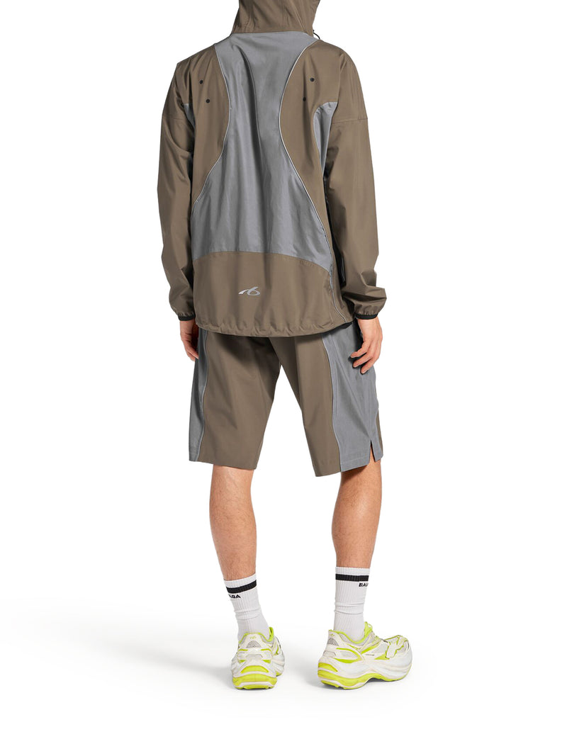 GIACCA CON ZIP TECHWEAR DA UOMO IN GRIGIO