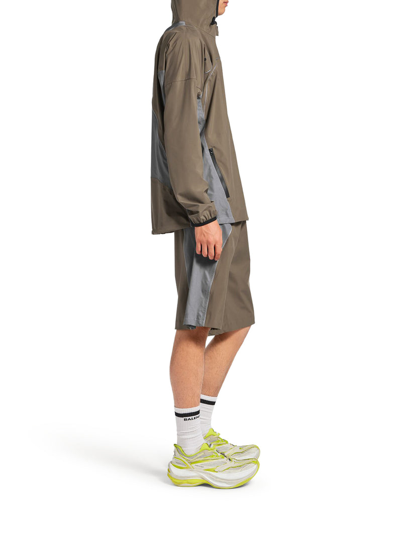 GIACCA CON ZIP TECHWEAR DA UOMO IN GRIGIO