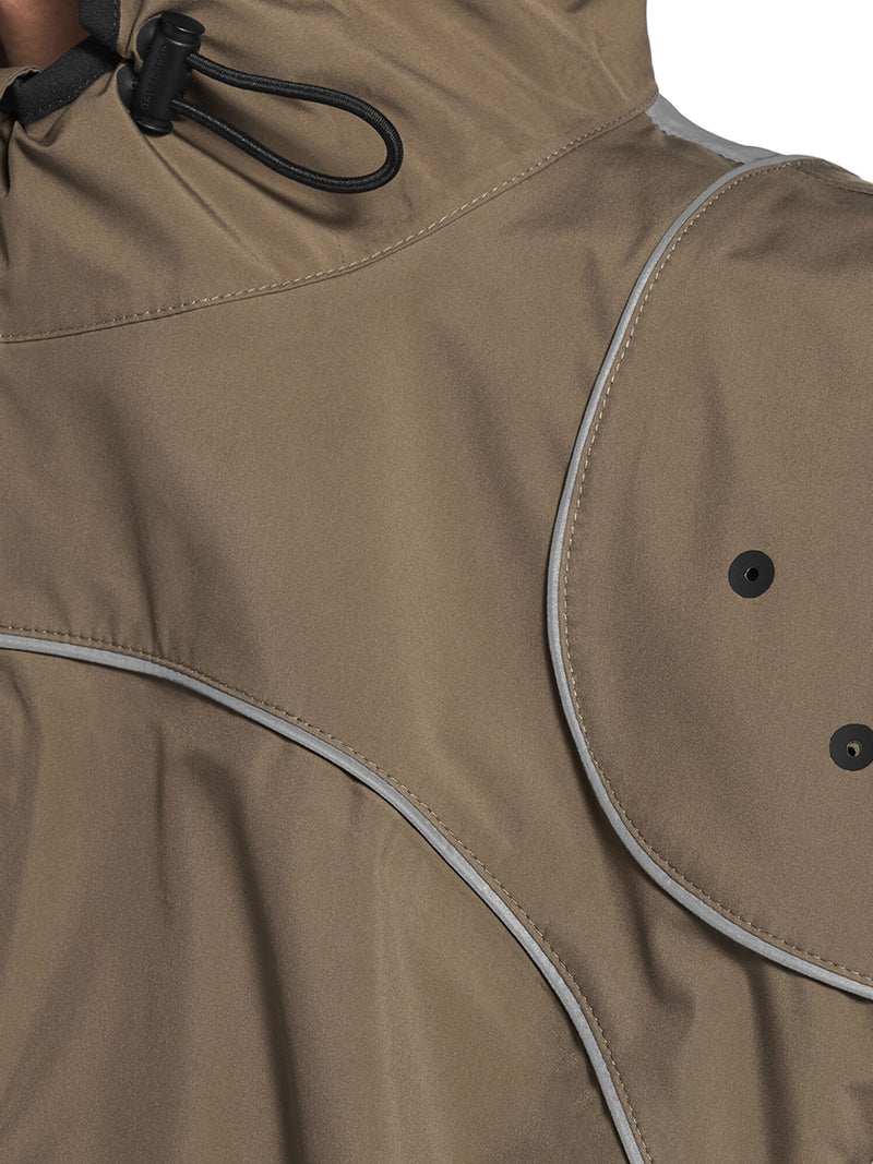GIACCA CON ZIP TECHWEAR DA UOMO IN GRIGIO