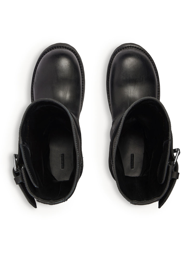 STIVALI VENOM IN PELLE EFFETTO WORN-OUT