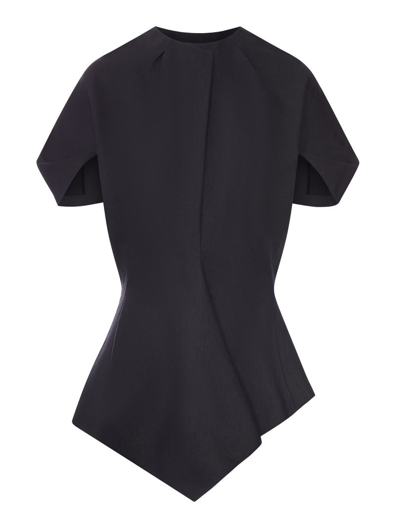 RUMI TOP IN MISTO LINO