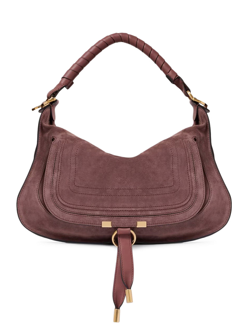 BORSA A SPALLA MARCIE PICCOLA IN PELLE SCAMOSCIATA
