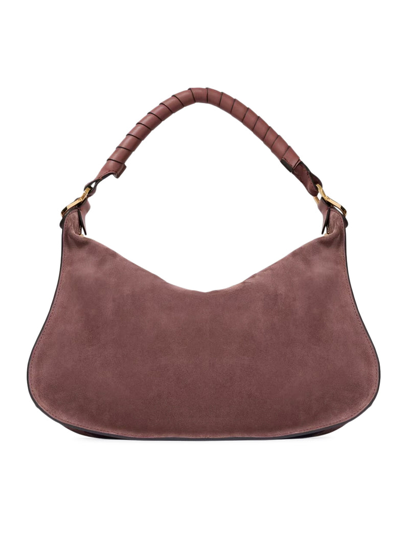 BORSA A SPALLA MARCIE PICCOLA IN PELLE SCAMOSCIATA