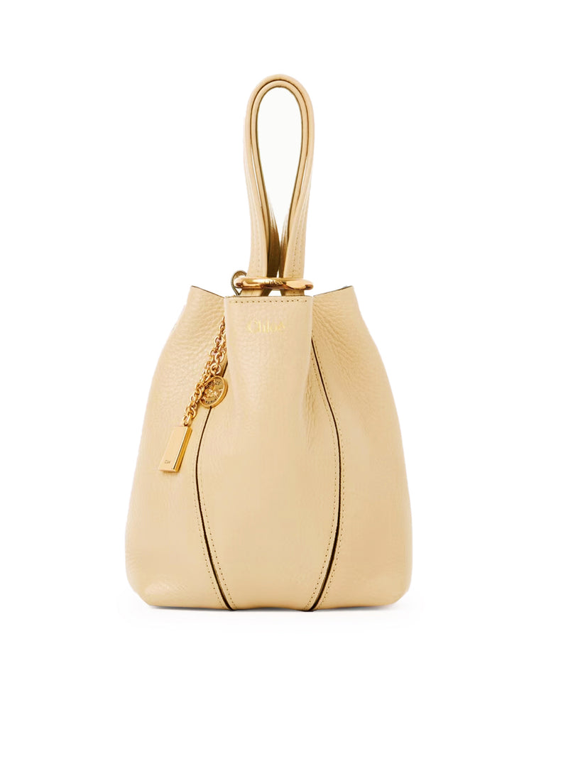 TOTE BAG PICCOLA CHLOÉ SPIN IN PELLE