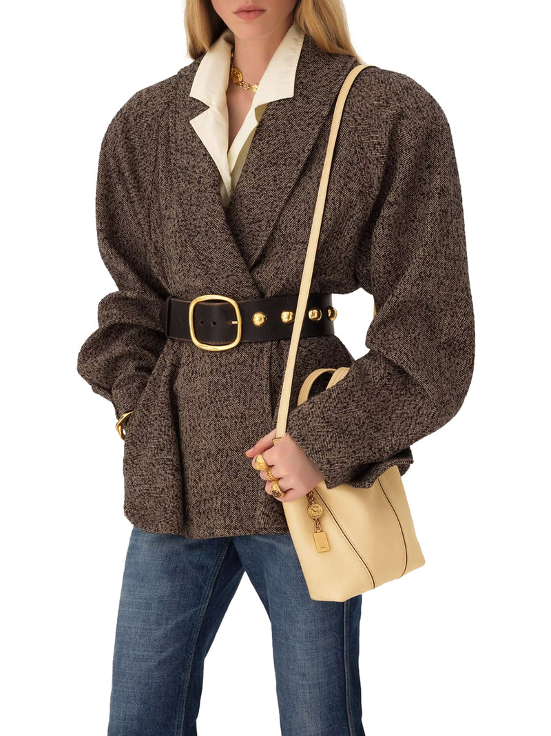 TOTE BAG PICCOLA CHLOÉ SPIN IN PELLE