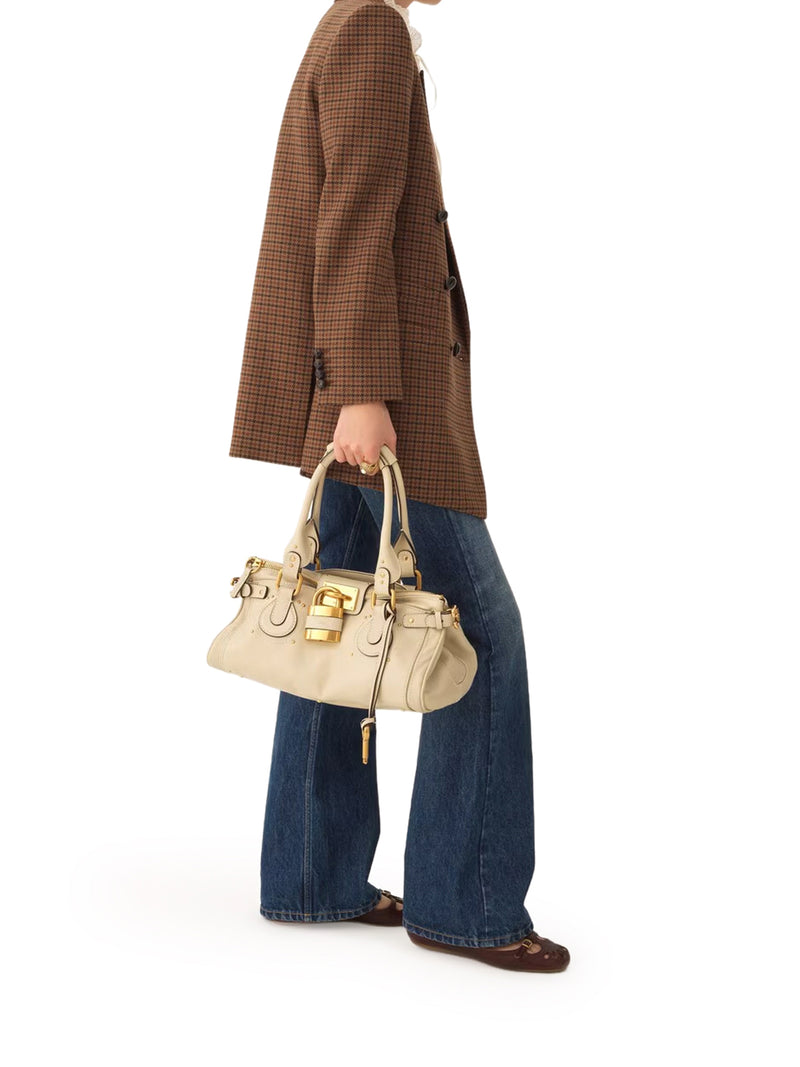BORSA PADDINGTON IN PELLE GRANATA