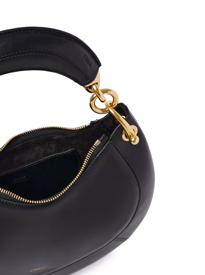 BORSA HOBO PICCOLO CHLOÉ BANANA CON CERNIERA IN MORBIDA PELLE