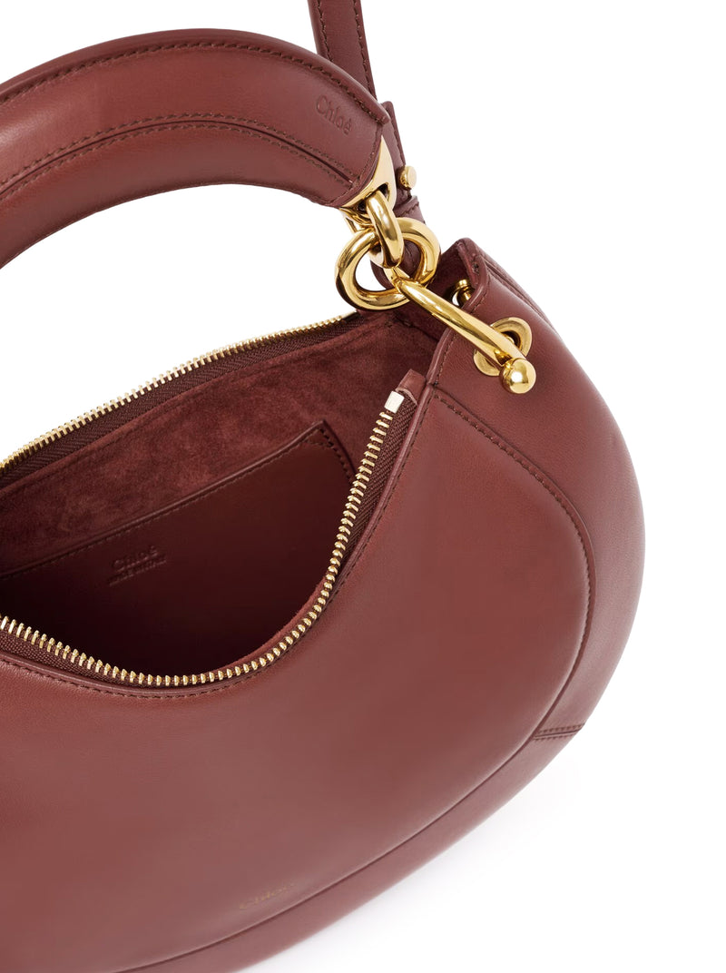 BORSA HOBO PICCOLO CHLOÉ BANANA CON CERNIERA IN MORBIDA PELLE