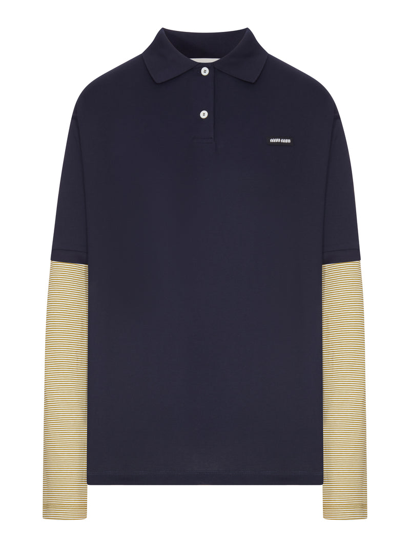 POLO LAYERING IN JERSEY DI COTONE