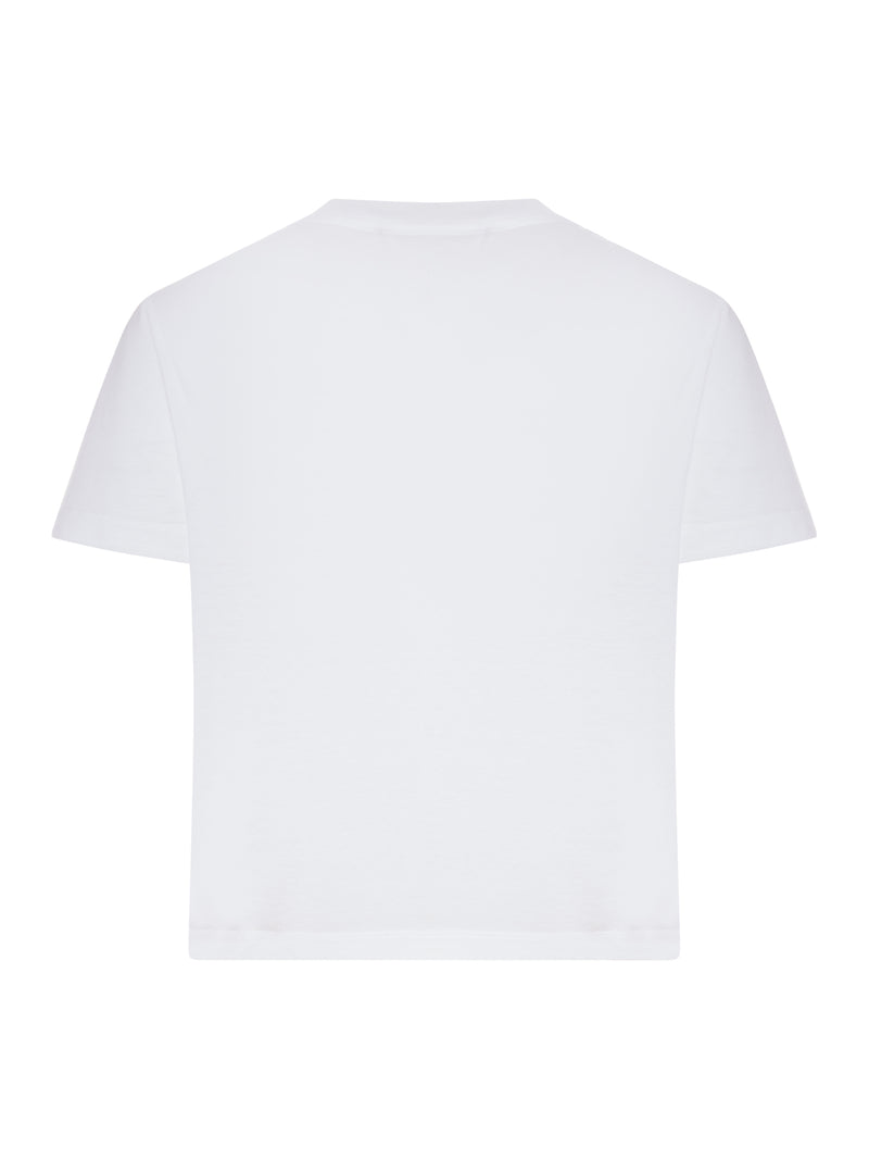 T-SHIRT IN JERSEY DI COTONE CON LOGO APPLICATO