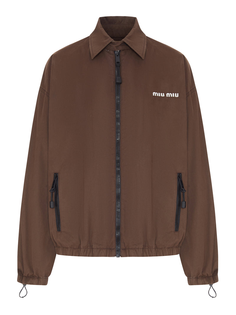 BLOUSON IN GABARDINE WASHED