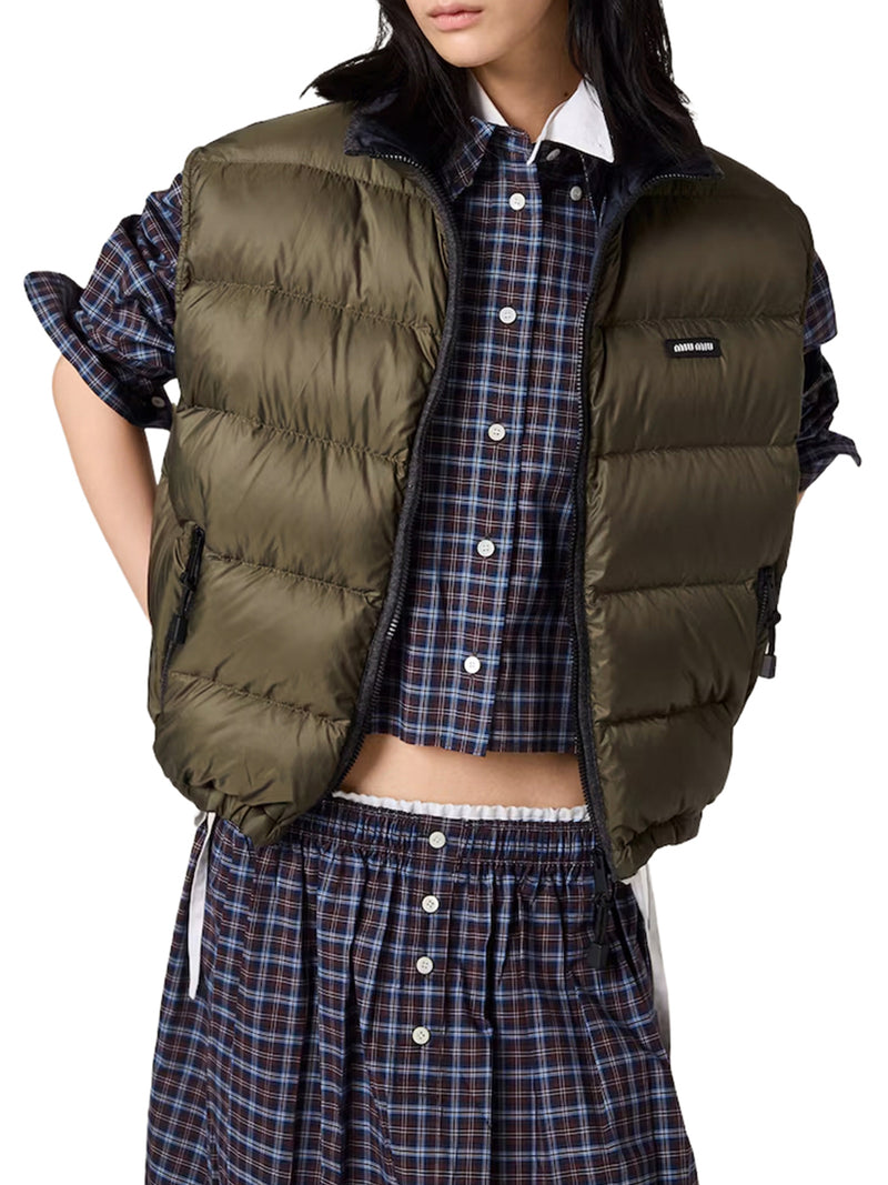 GILET IMBOTTITO IN PONGÉ LIGHT