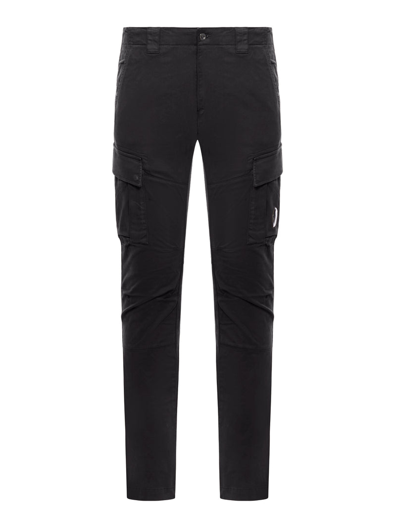 PANTALONI CARGO IN COTONE CON LOGO