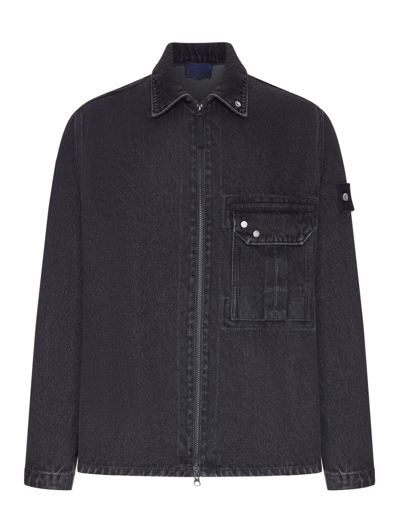 OVERSHIRT IN DENIM NERO