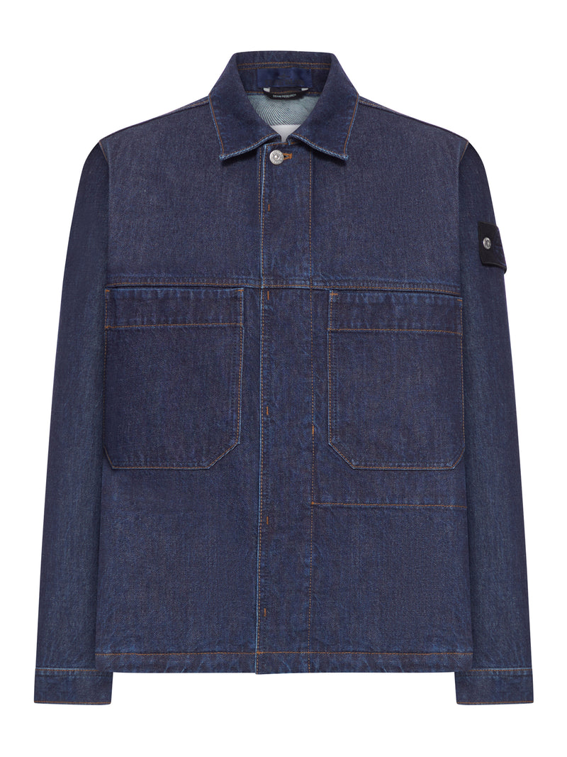 OUTWEAR IN DENIM CON TASCHE APPLICATE