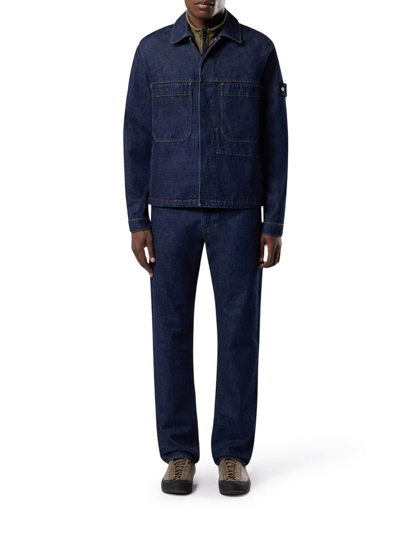 OUTWEAR IN DENIM CON TASCHE APPLICATE