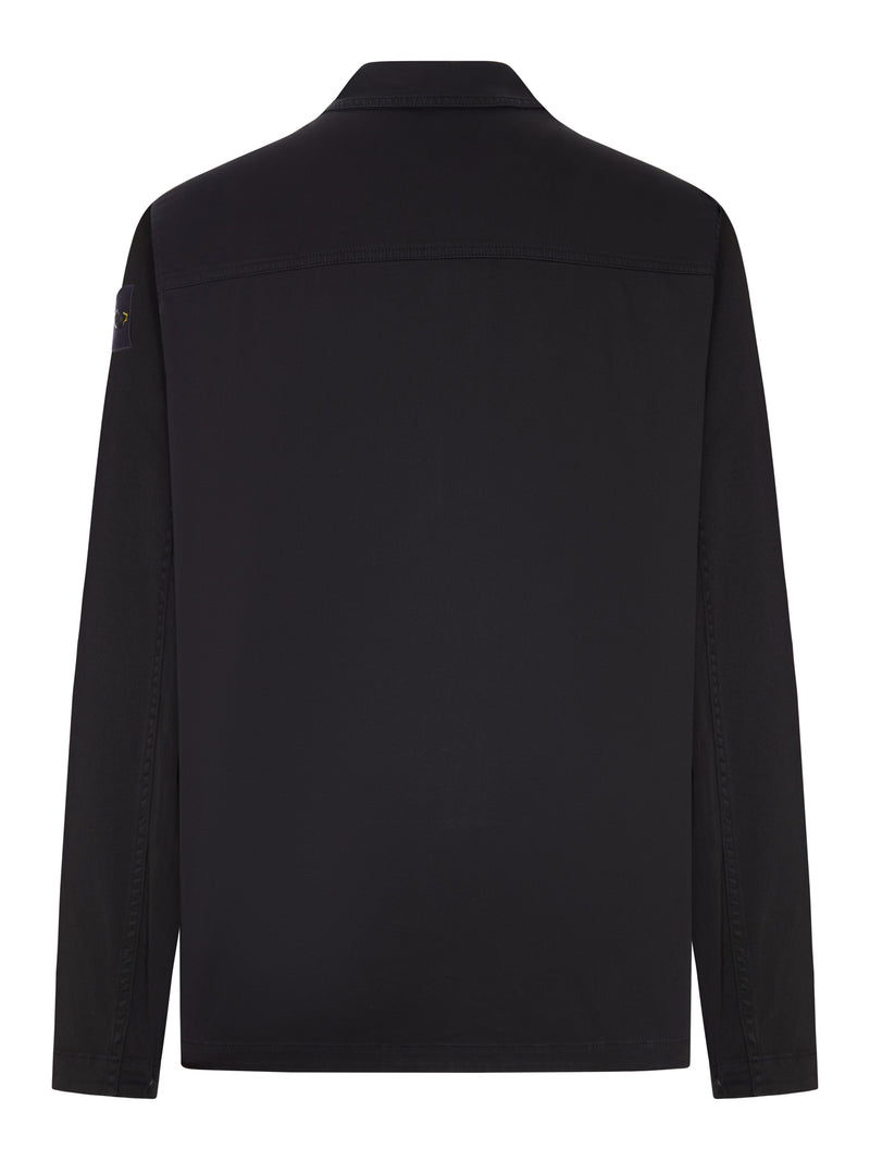 OVERSHIRT IN COTONE CON BADGE STONE ISLAND