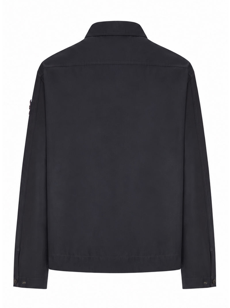 OVERSHIRT IN COTONE CON BADGE SULLA MANICA
