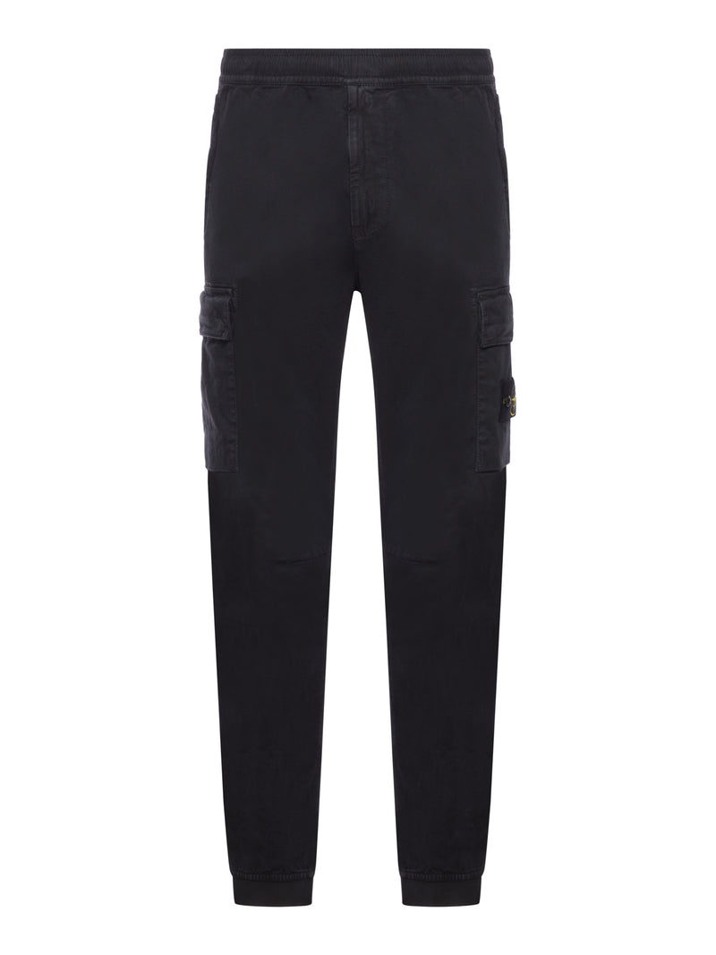 PANTALONE CARGO VESTIBILITÀ REGULAR TAPERED CON COULISSE IN VITA