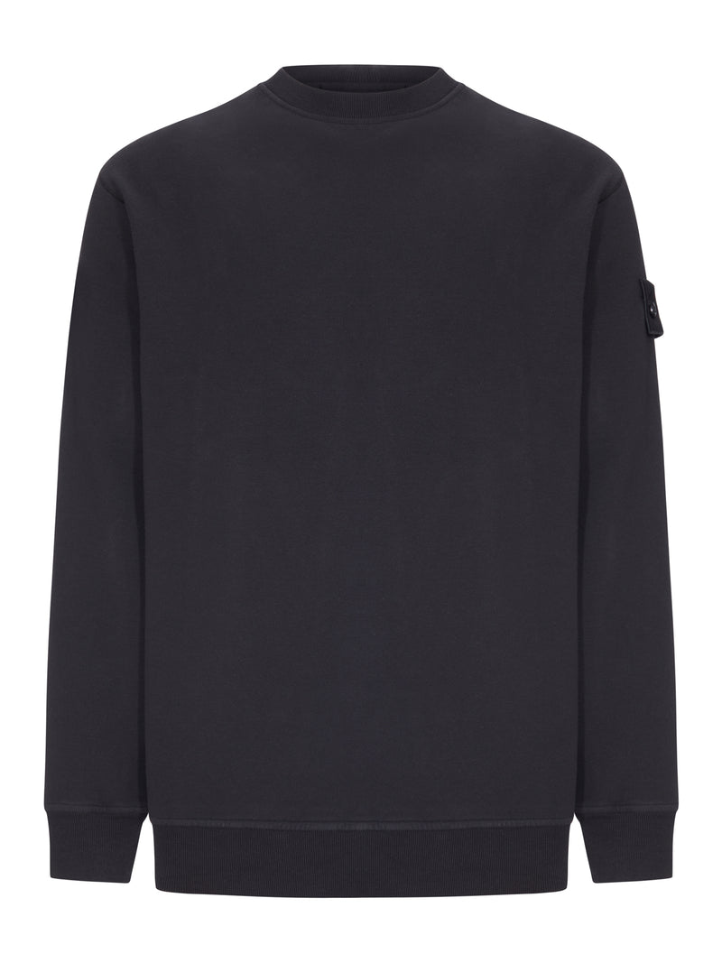 FELPA GIROCOLLO IN COTONE STRETCH