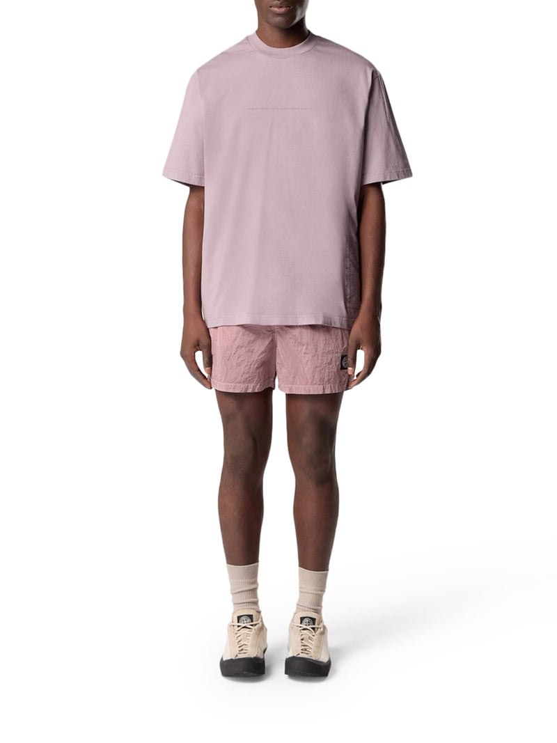 COSTUME DA BAGNO CON LOGO COMPASS ROSA