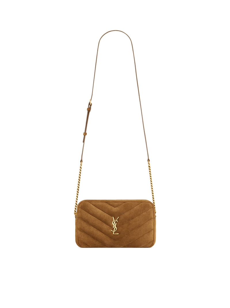 CAMERA BAG LOULOU IN SUEDE MATELASSÉ