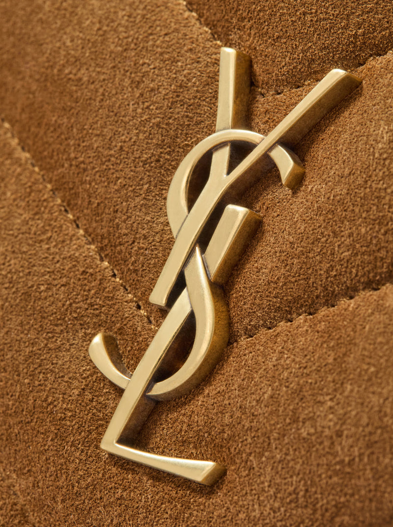 CAMERA BAG LOULOU IN SUEDE MATELASSÉ