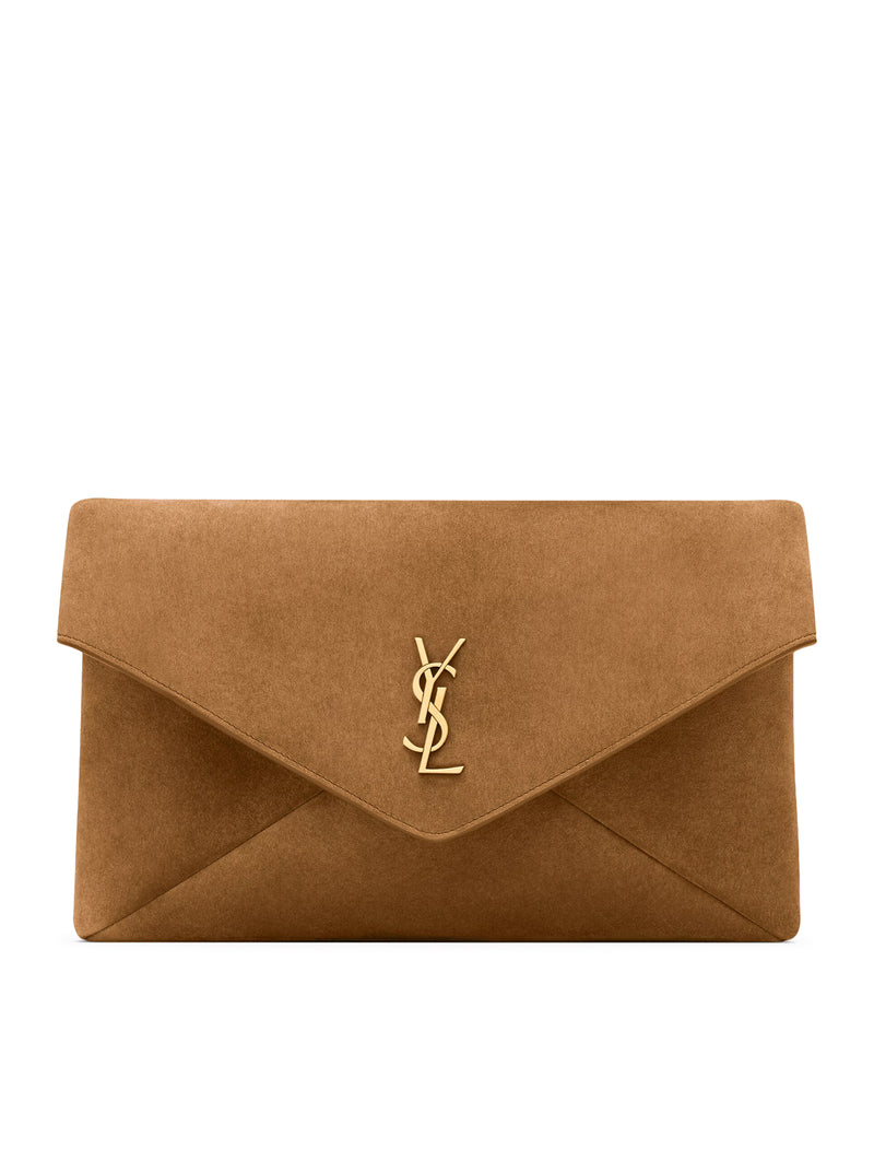 POCHETTE ENVELOPE CASSANDRE GRANDE IN SUEDE