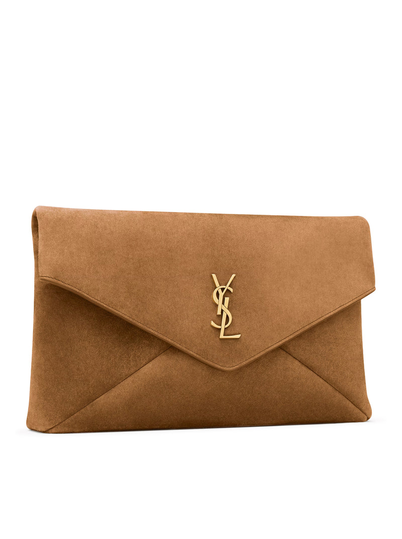 POCHETTE ENVELOPE CASSANDRE GRANDE IN SUEDE