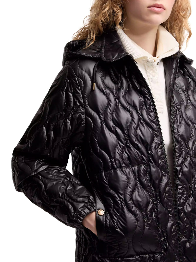 PIUMINO MIDI BALETTE CON TRAPUNTATURA GEOMETRICA