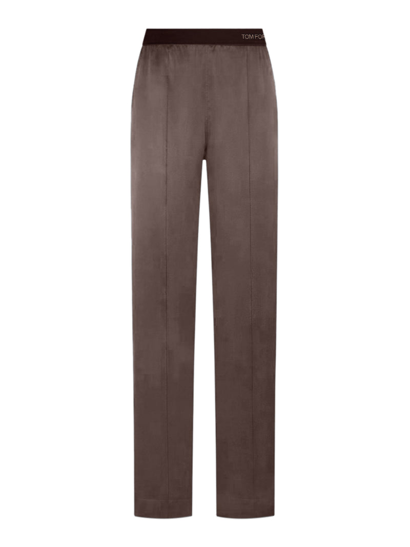 PJ PANTS IN RASO DI SETA
