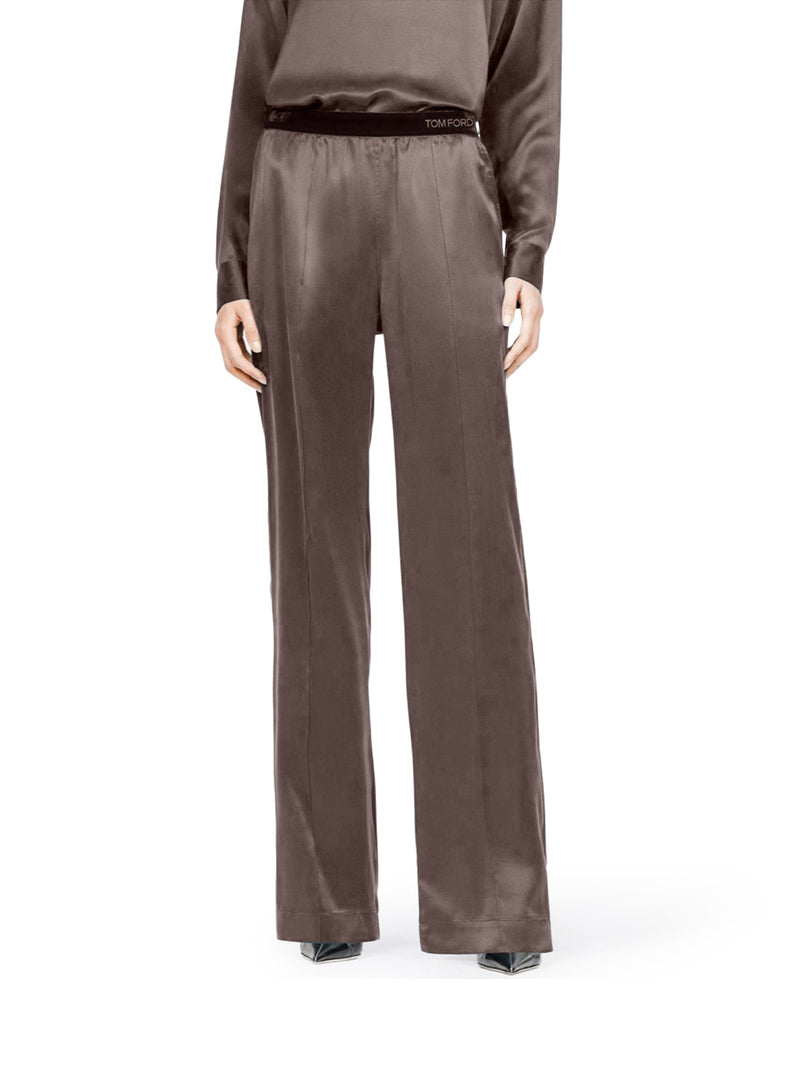 PJ PANTS IN RASO DI SETA
