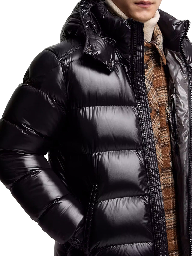 PIUMINO CORTO MONCLER MAYA CON CAPPUCCIO