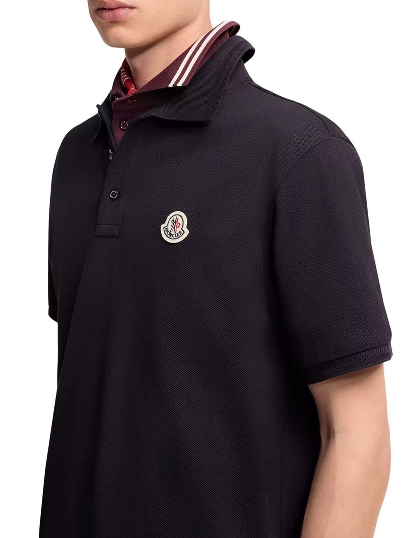 POLO IN COTONE PIQUET CON PATCH LOGATO