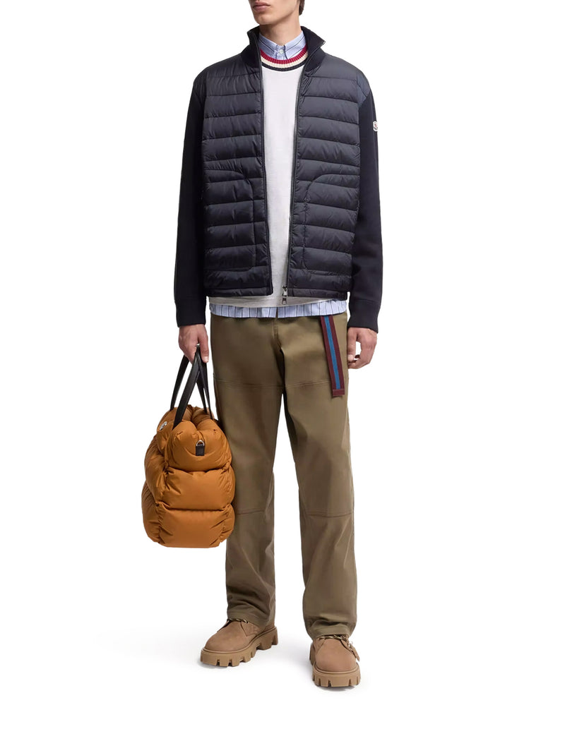 CARDIGAN IMBOTTITO CON ZIP